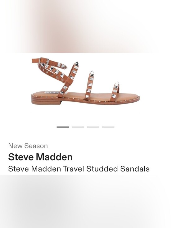 Steve Madden Shoes - Steve Madden Tan Studded Strappy Sandal